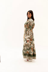 Safy nadim-Olive Mirage dress_ Olive