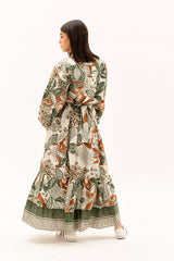 Safy nadim-Olive Mirage dress_ Olive