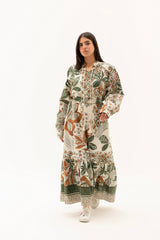 Safy nadim-Olive Mirage dress_ Olive