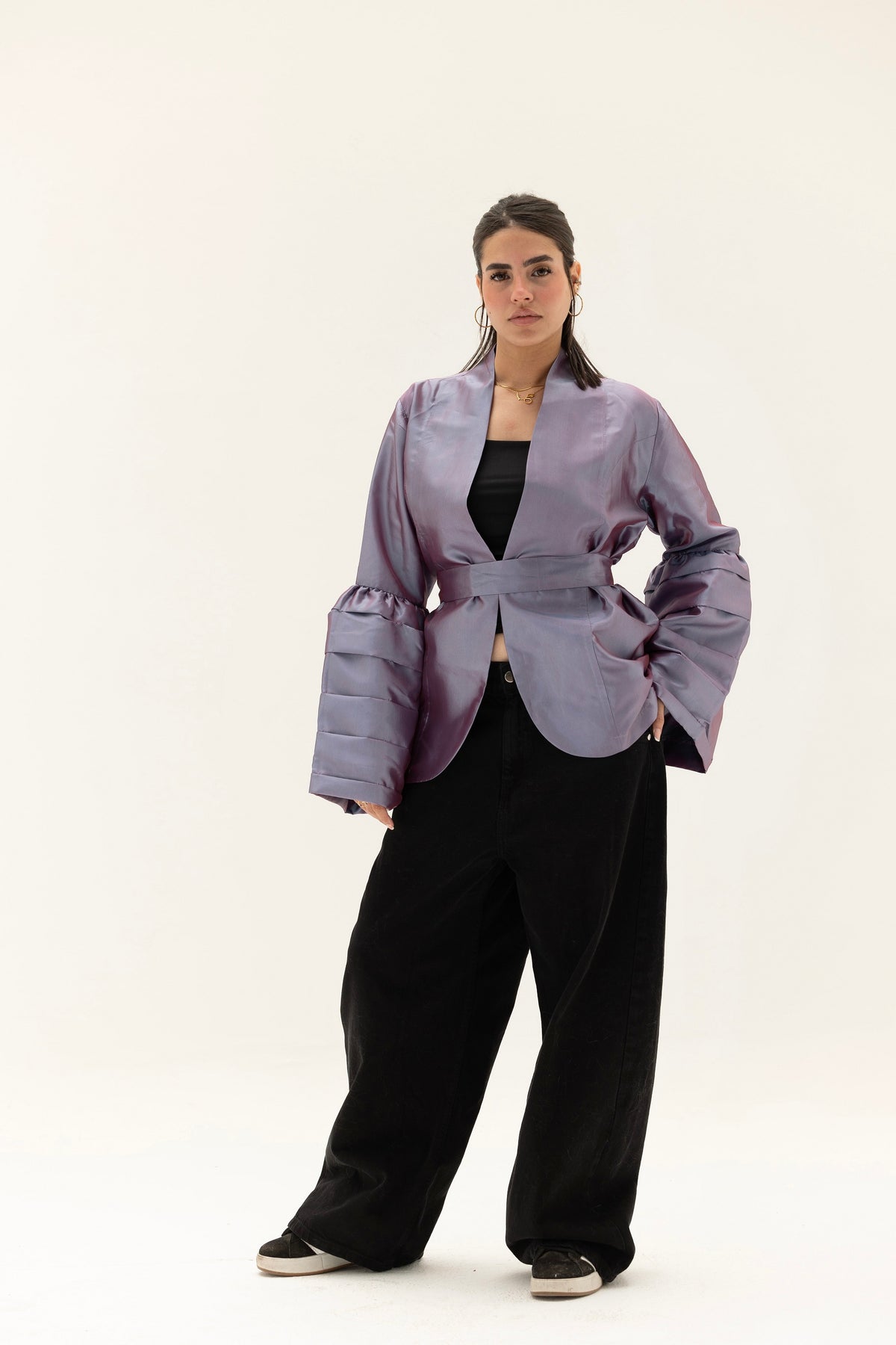 Safy nadim-Classic Mist Jacket_Gray