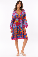 Tropical Tassel Boho Dress