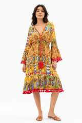 Tropical Tassel Boho Dress