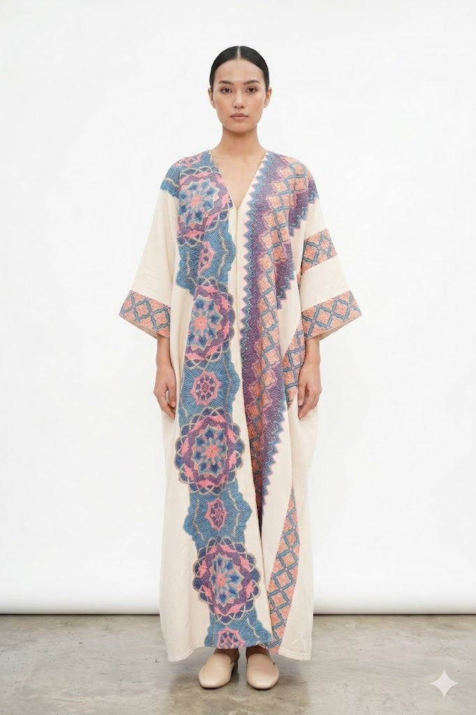 Printed Long Cardigan