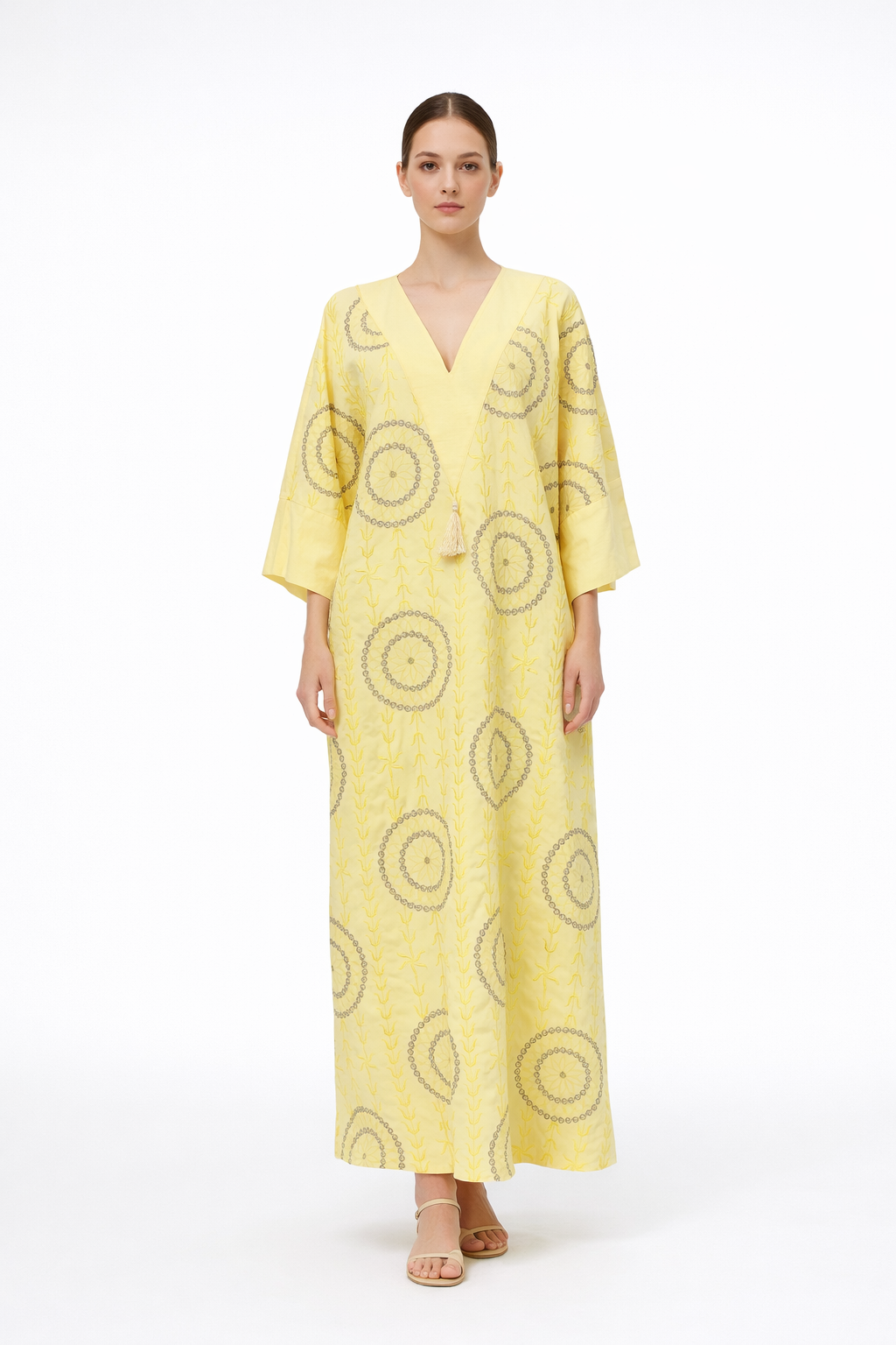 Sunlit Circular Embroidered Kaftan