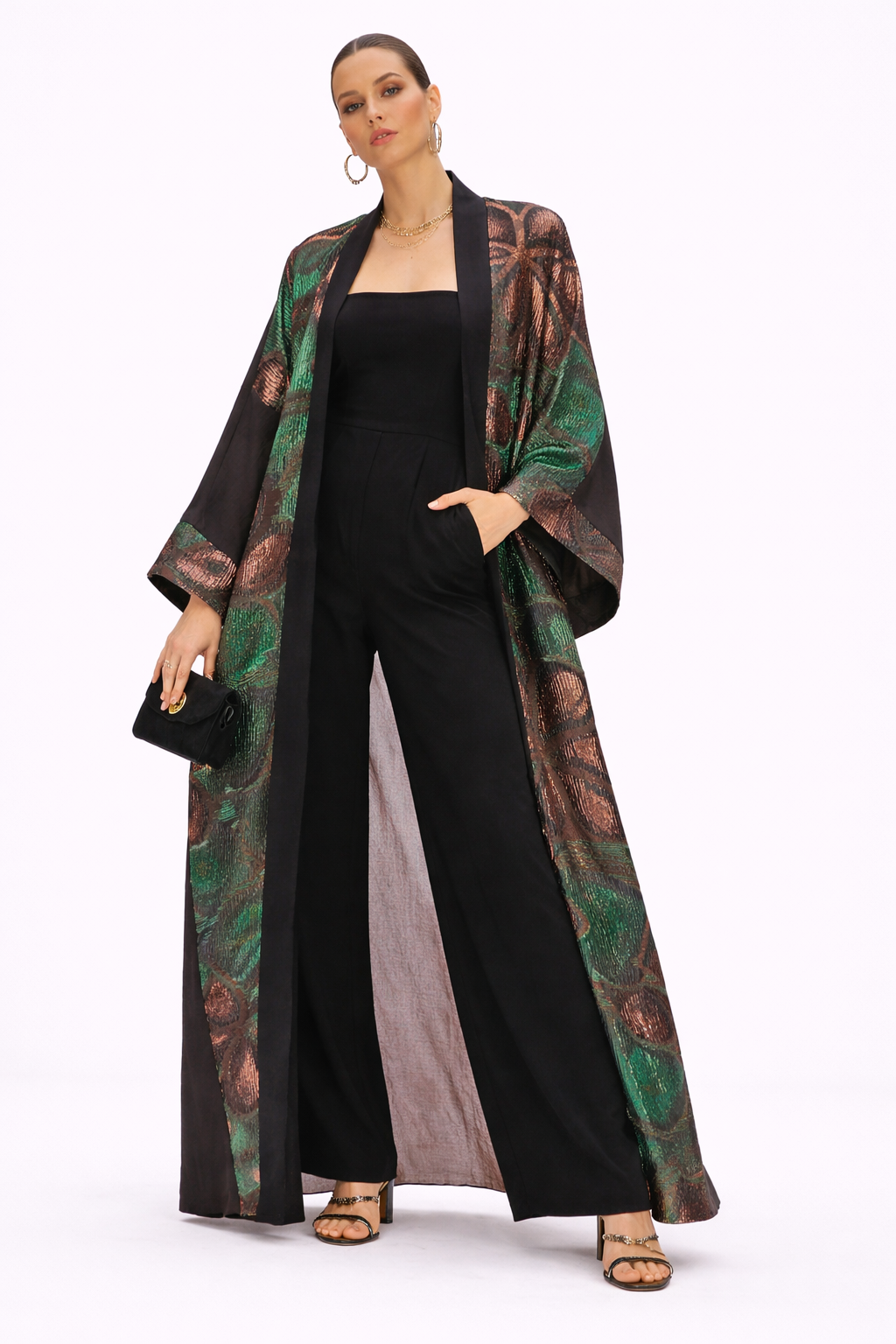 Metallic Kimono Cardigan