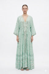 Mint Embroidered Dress