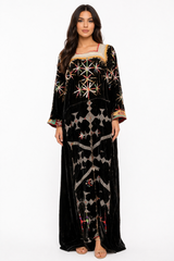Velvet Embroidered Dress