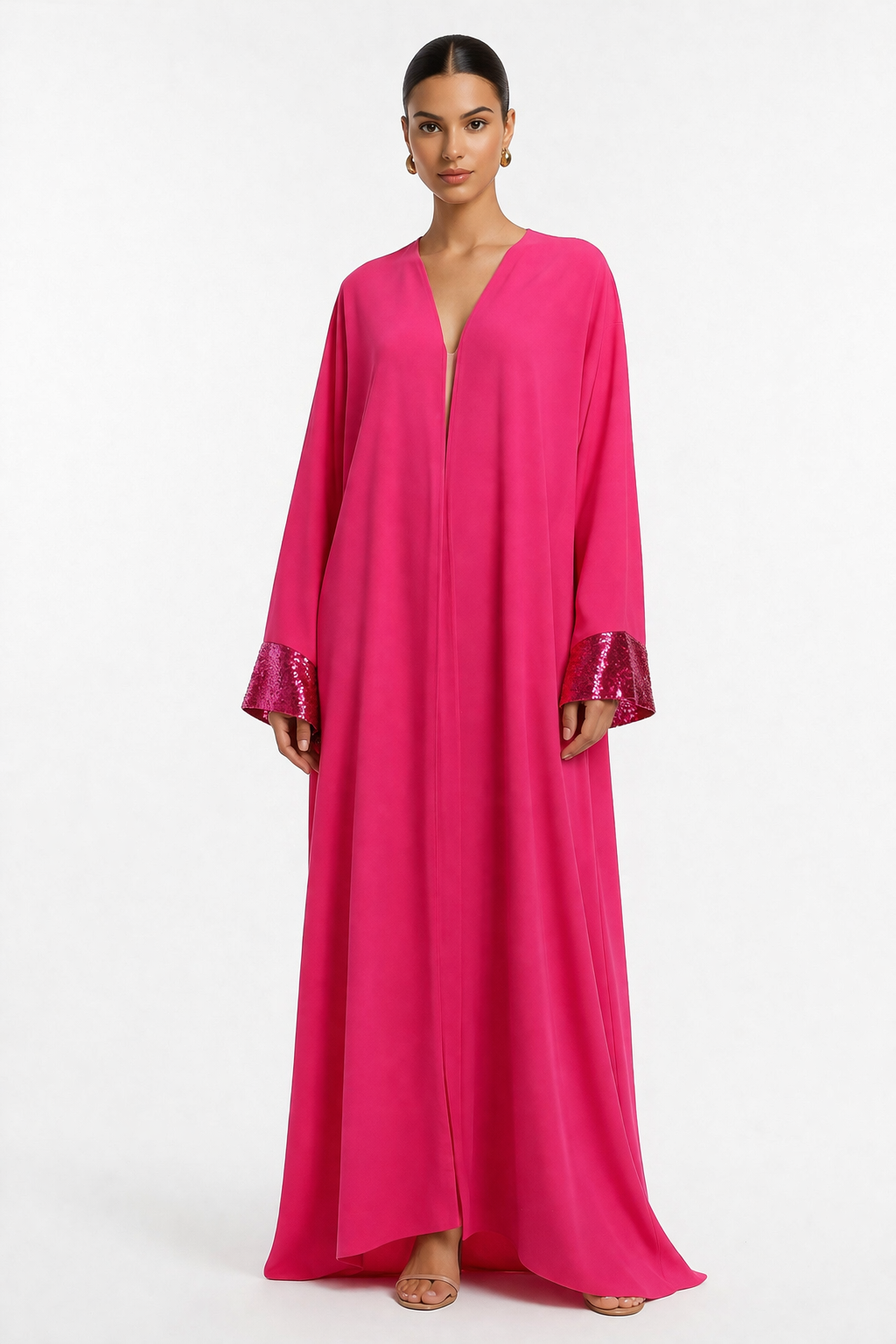 Sequin Cuff Abaya