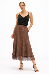 Polka Dot Lace Skirt