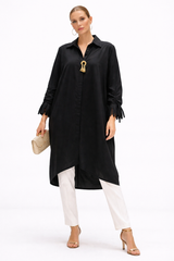 Asymmetrical Tassel Shirt