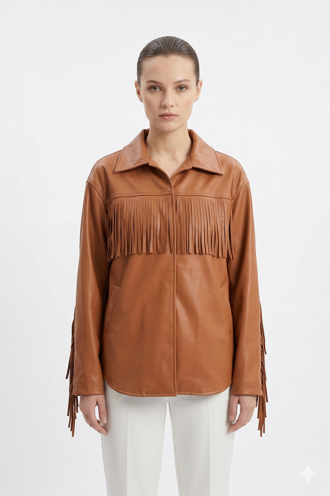 Fringe Leather Jacket