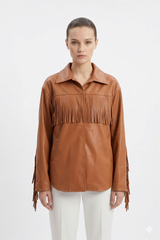Fringe Leather Jacket