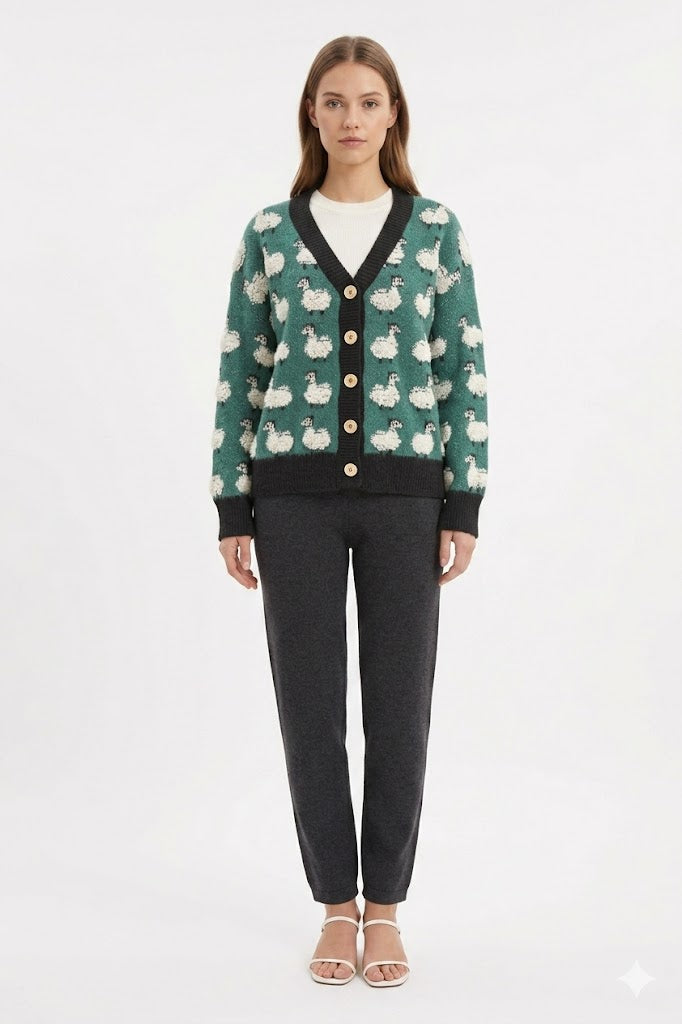 Swan Knit Cardigan