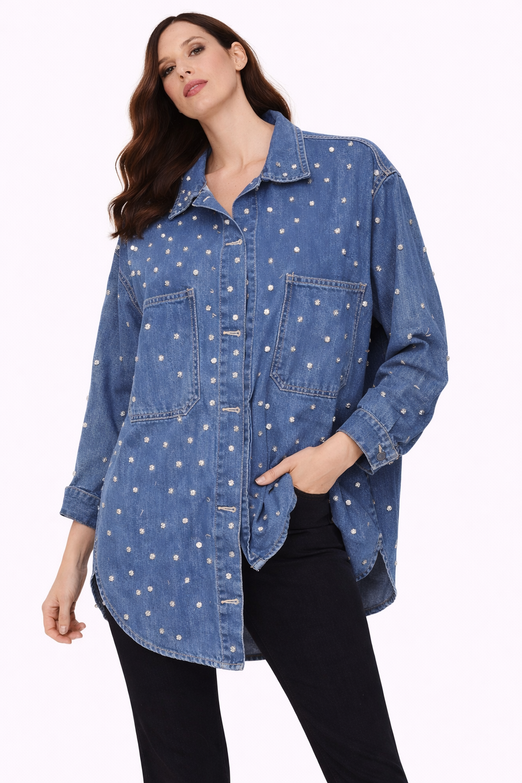 Starlit Denim Shirt