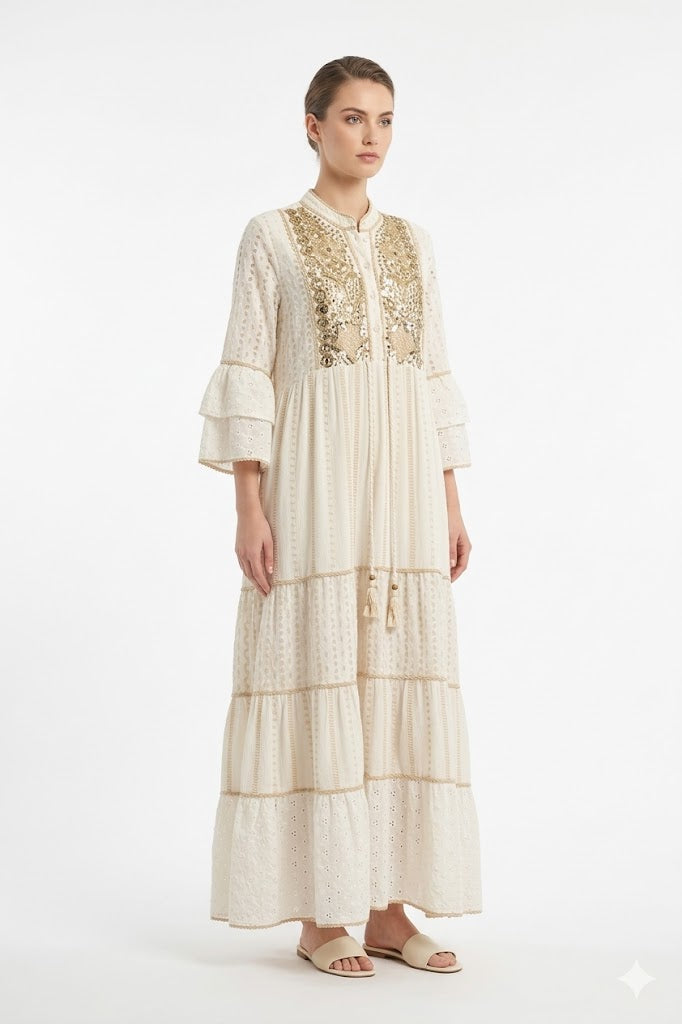 Boho Embroidered Dress