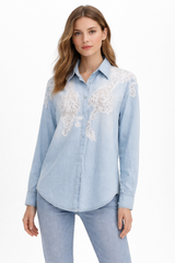 Lace Denim Shirt