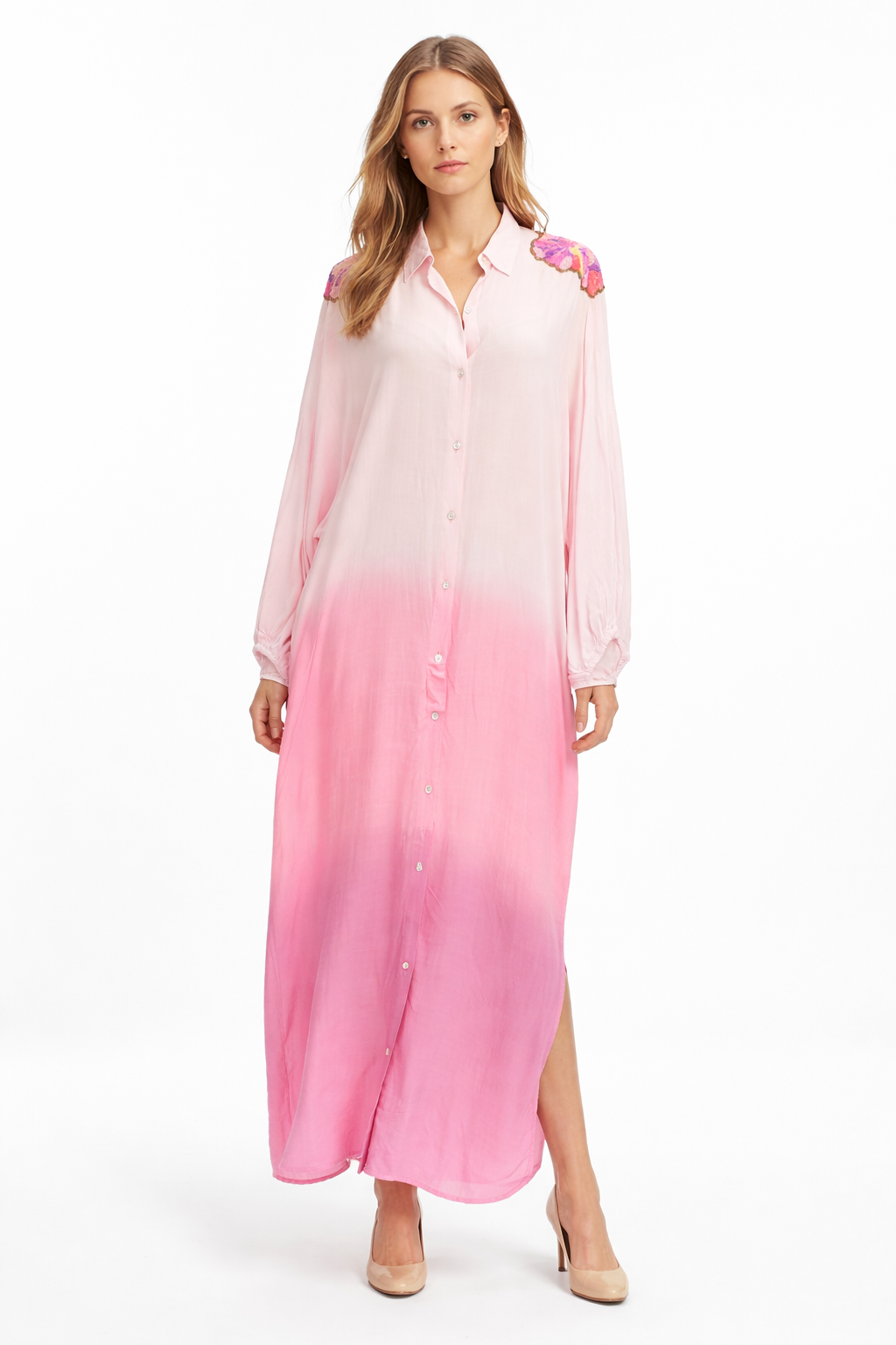 Pink Ombre Maxi Dress