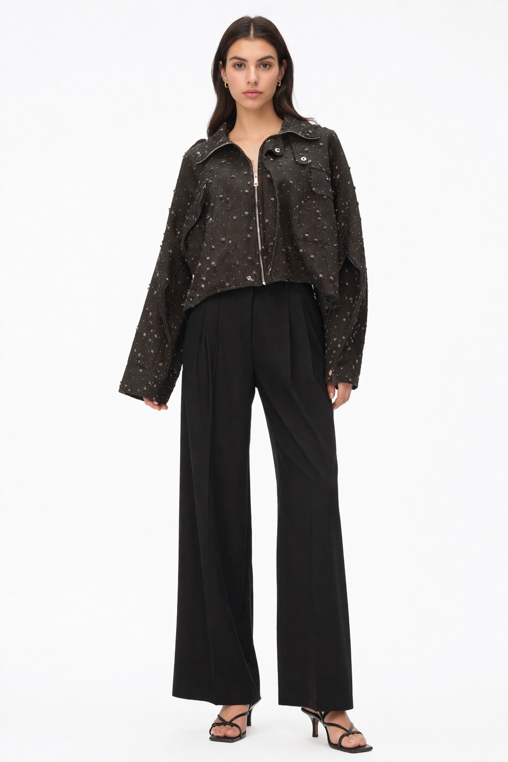 Sparkle Cropped Jacket