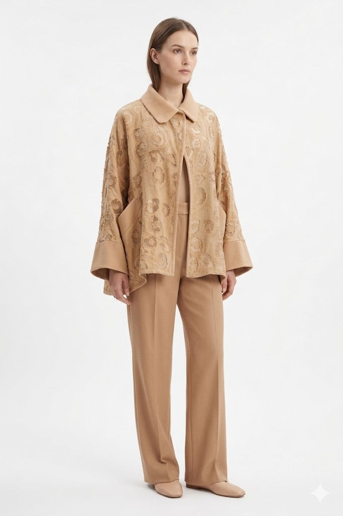 Textured Camel Jacket