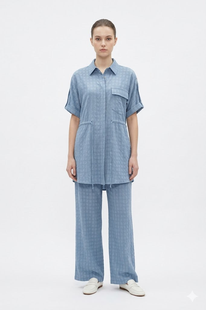 Blue Textured Set