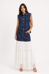 Denim Vest Set