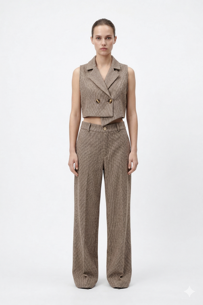 Herringbone Crop Set