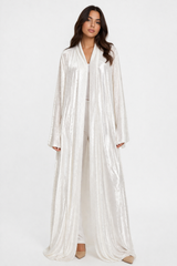 Shimmer Open Abaya