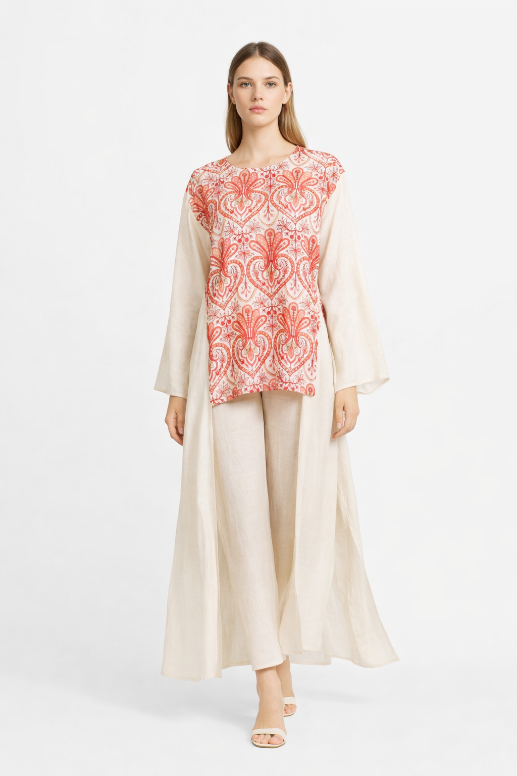 Printed Layered Maxi Dress