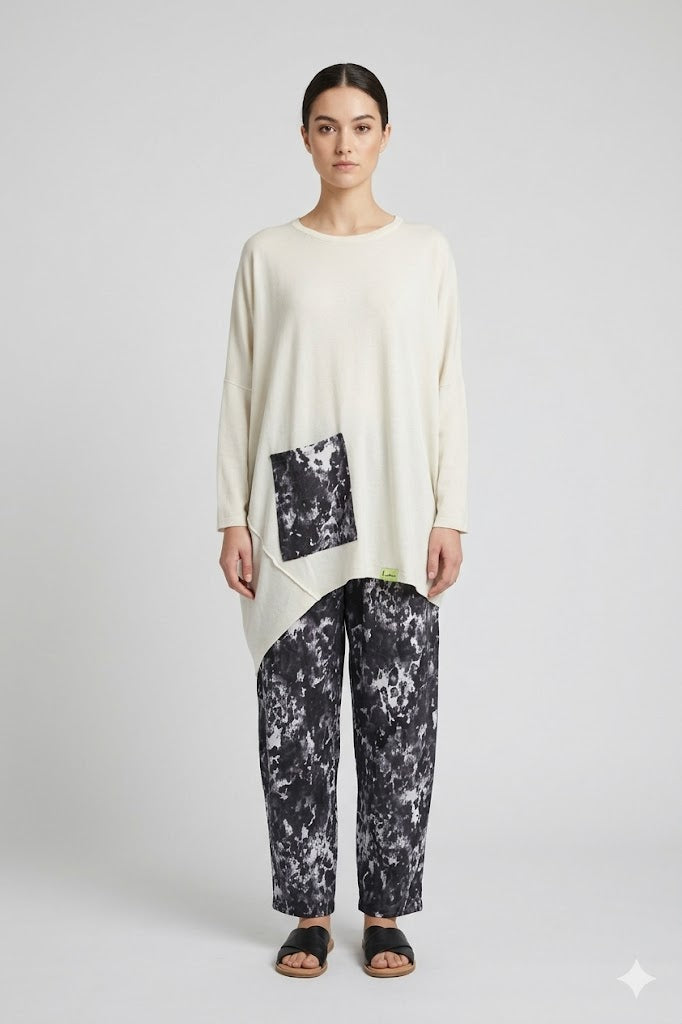 Printed Oversized Tunic Set