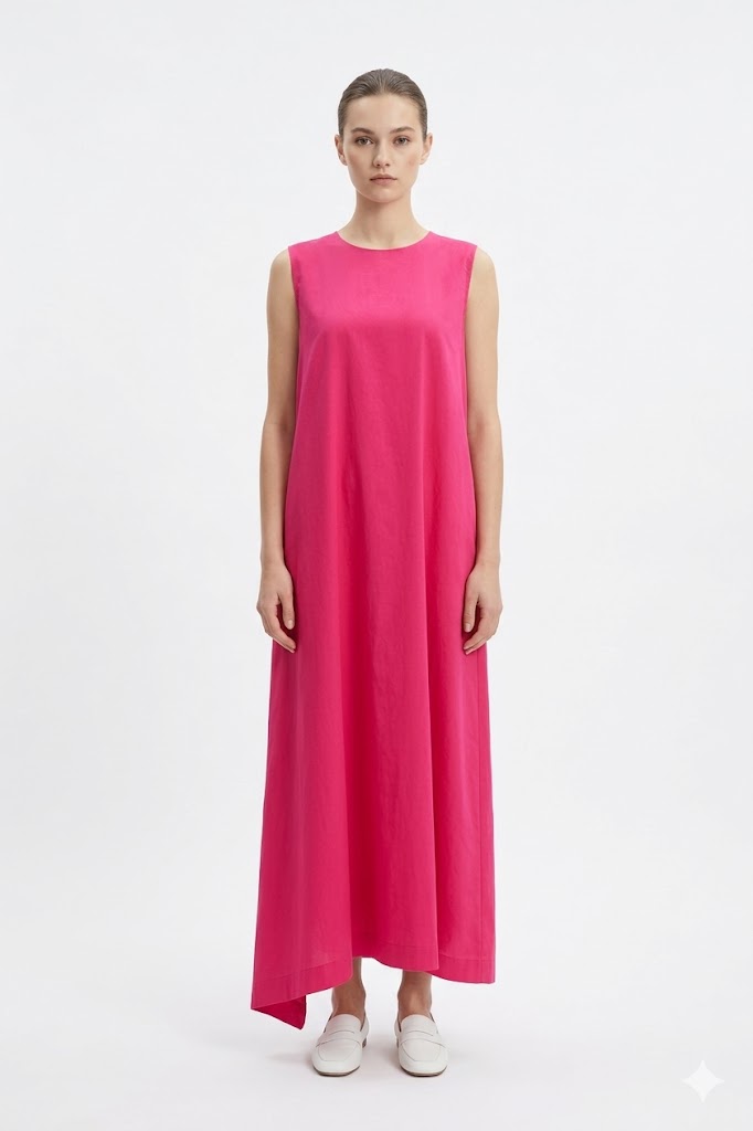 Magenta Asymmetric Maxi