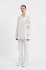 Embellished Shirt Set