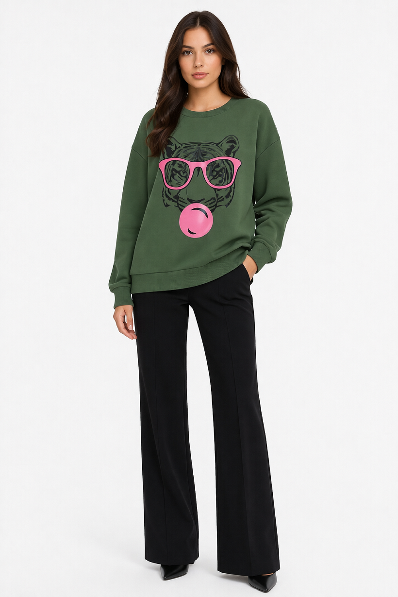 Tiger Graphic Sweatshirt