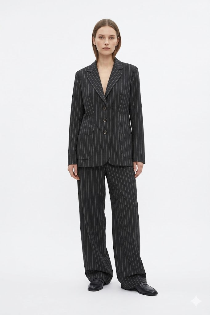 Charcoal Pinstripe Suit