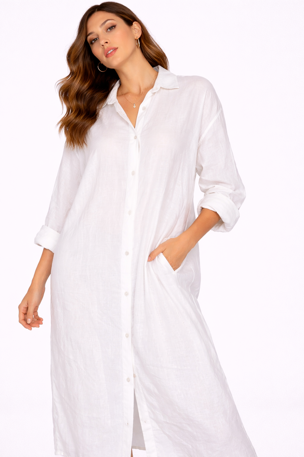 White Drift Tunic