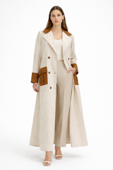 Sand Contrast Coat