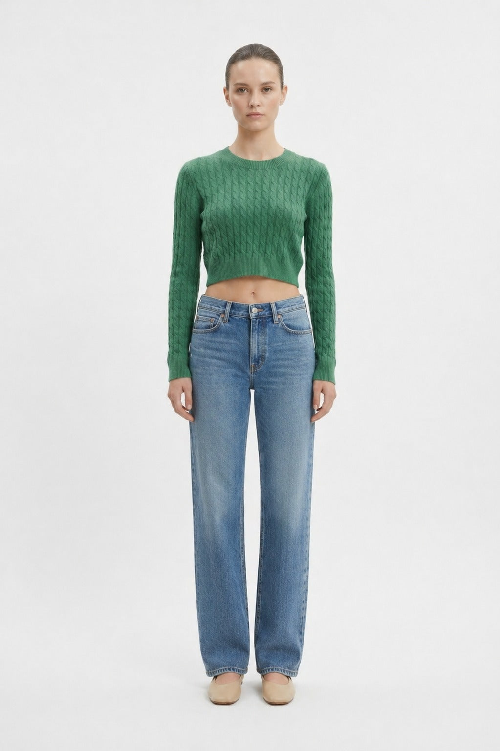 Cable Knit Crop Top