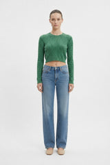 Cable Knit Crop Top