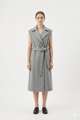Sleeveless Trench Dress