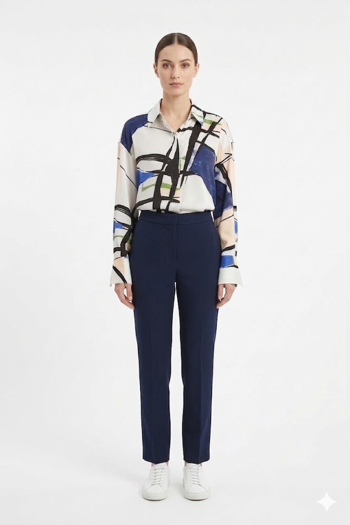 Abstract Brushstroke Graphic Shirt