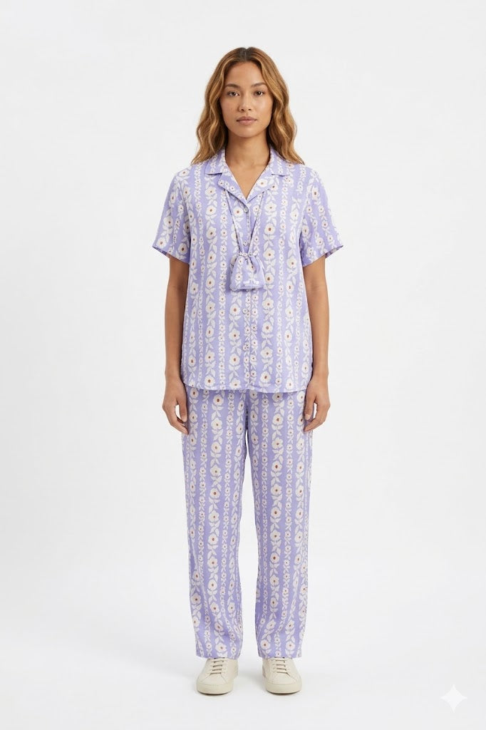Floral Print Pajama Set