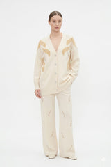 Embroidered Knit Set