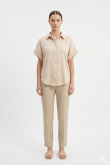Satin Beige Shirt