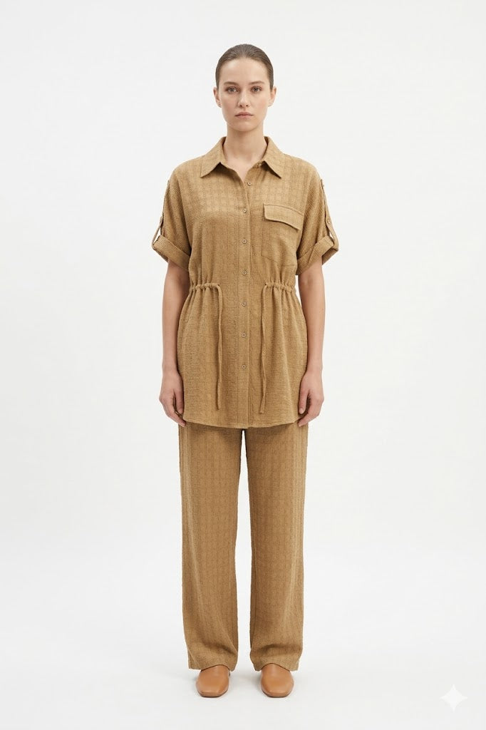 Camel Textured Set