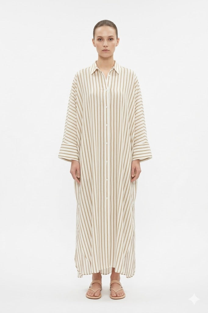 Striped Shirt Dress