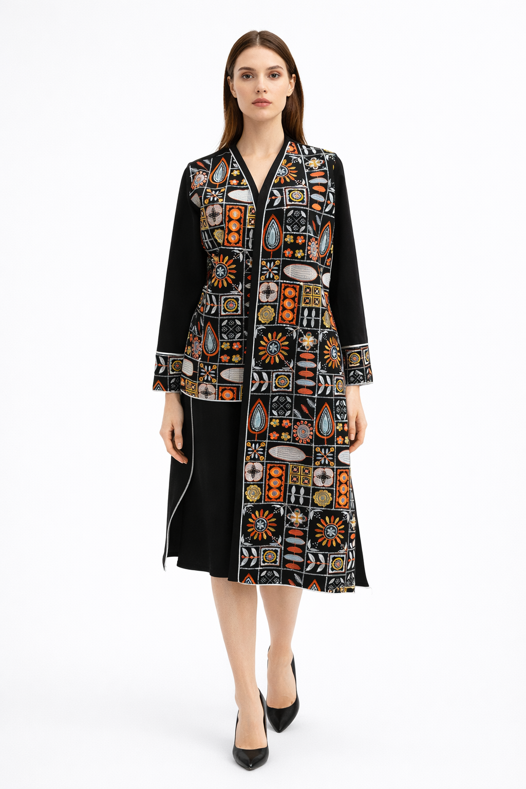 Printed Midi Dress
