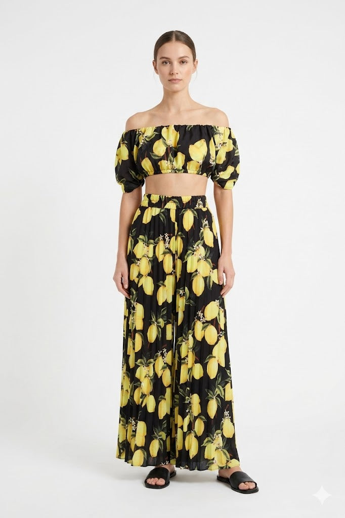 Lemon Print Co-ord Set