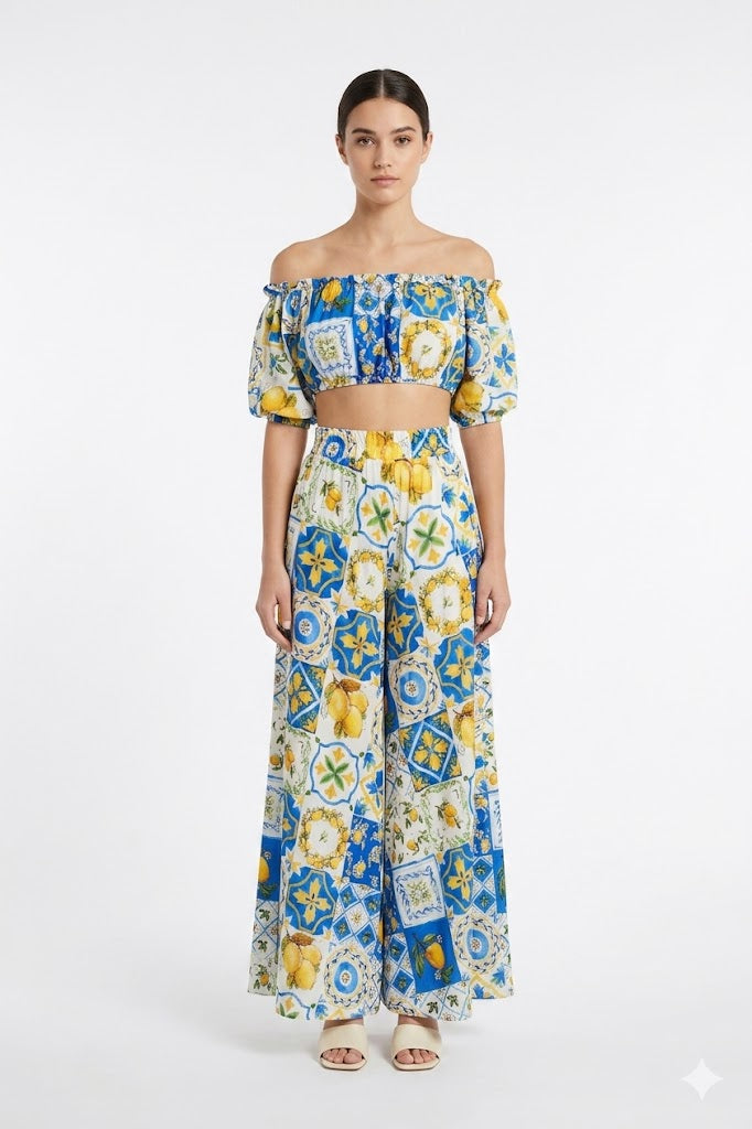 Mosaic Lemon Co-ord Set