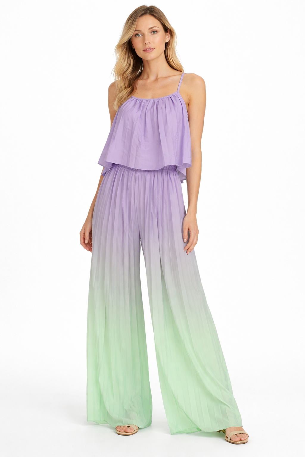 Ombré Plissé Co-ord