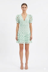 Eyelet Ruffle Dress