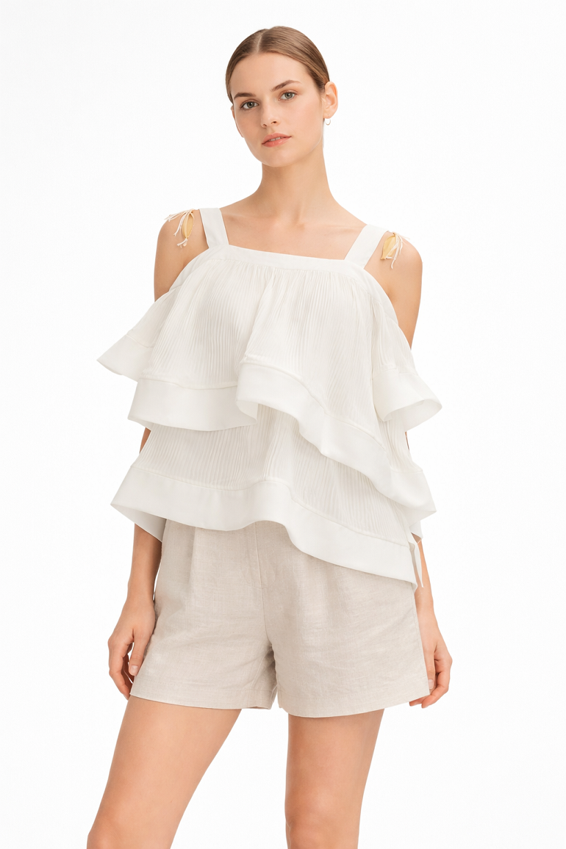 Ruffle Strap Top